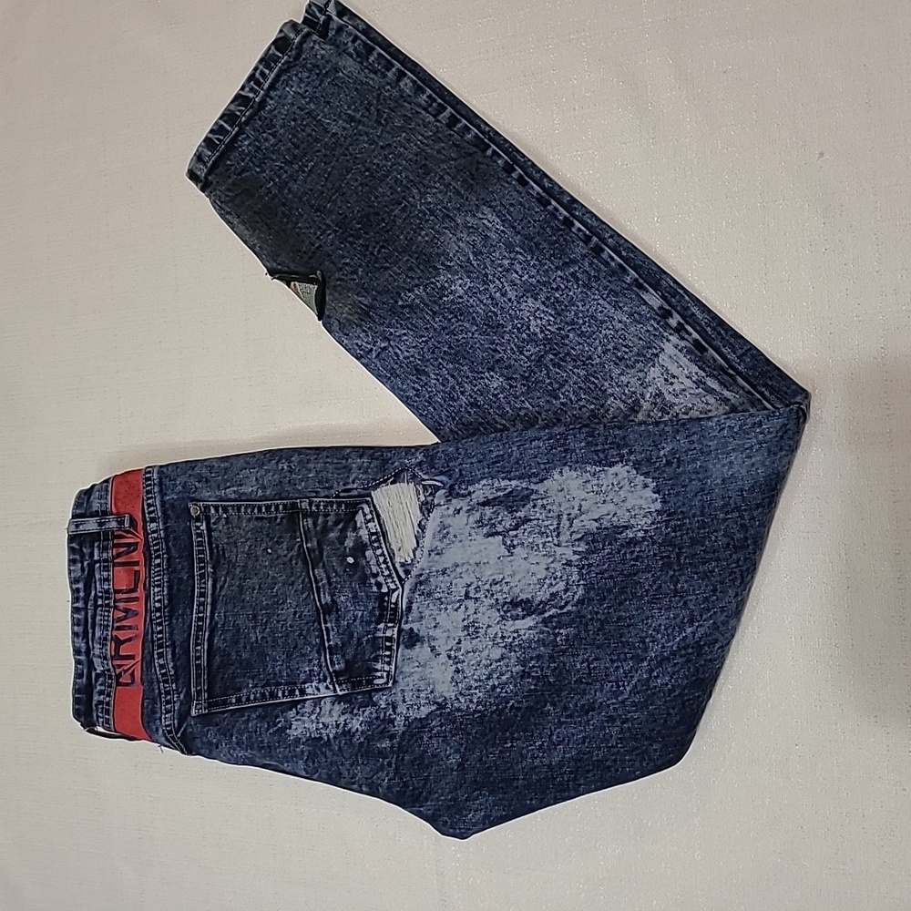 Dreamland embroidery patch jeans